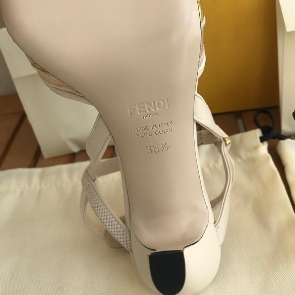 New - 💯 Original FENDI Colibri Lite Mixed Media Pump - Picture 13 of 16